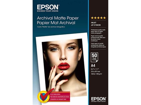 Epson S041342 Archival matte Paper A4/50 192gr